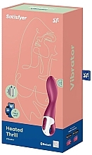 Podgrzewany wibrator, bordowy - Satisfyer Heated Thrill Connect App — Zdjęcie N4