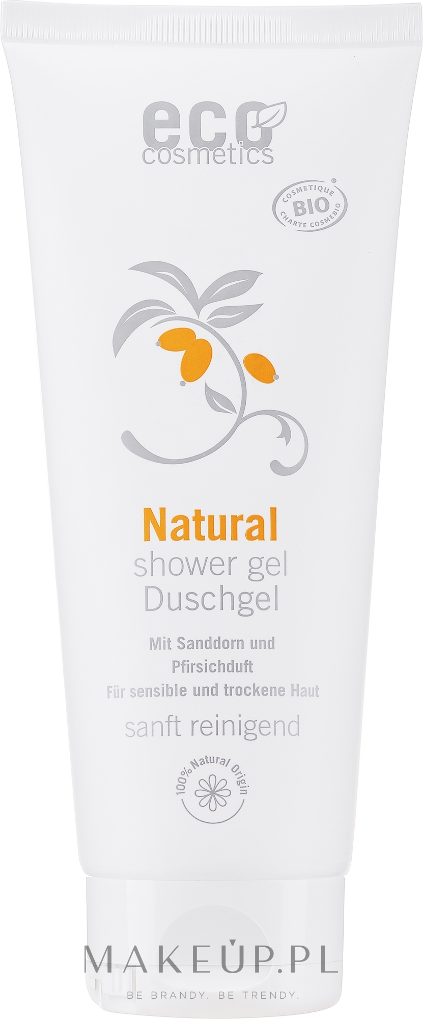Żel pod prysznic do skóry wrażliwej Rokitnik i brzoskwinia - Eco Cosmetics Shower Gel For Very Sensitive Skin — Zdjęcie 200 ml
