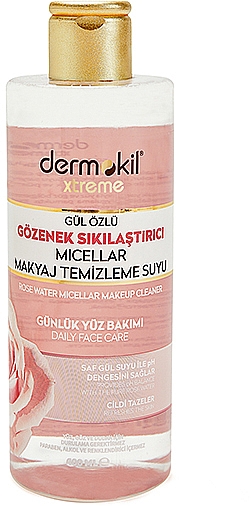 Płyn micelarny do demakijażu z ekstraktem z róży - Dermokil Rose Water Micellar Makeup Cleaner — Zdjęcie N1