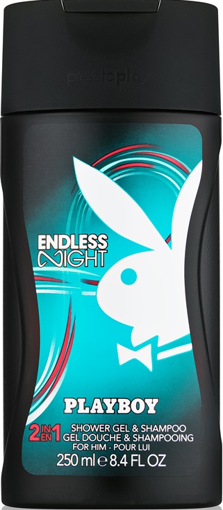 Playboy Endless Night For Him - Szampon do włosów i żel pod prysznic 2 w 1 dla mężczyzn — Zdjęcie N1