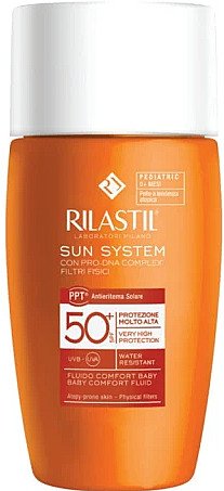 Płyn do twarzy z filtrem przeciwsłonecznym dla dzieci - Rilastil Sun System Pediatric Baby SPF50 — Zdjęcie N1