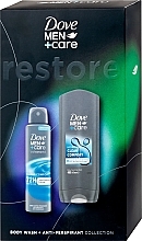 Zestaw - Dove Men + Care Restore Set (sh/gel/400ml + deo/150ml) — Zdjęcie N1