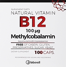 Kup Suplement diety Witamina B12 100 mcg, kapsułki - Laborell