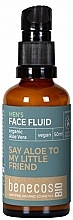 Płyn do twarzy z organicznym aloesem - Benecos For Men Bio Organic Aloe Vera Face Fluid — Zdjęcie N1