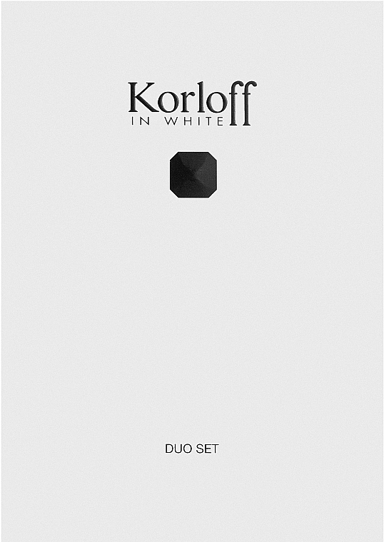 Korloff Paris Korloff In White - Zestaw (edt 80 ml + sh/gel 150 ml) — Zdjęcie N1
