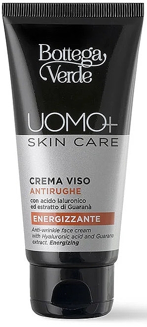 Krem przeciwzmarszczkowy do twarzy - Bottega Verde Uomo+ Skin Care Antiwrinkle Anti-Stress Face Cream  — Zdjęcie N1