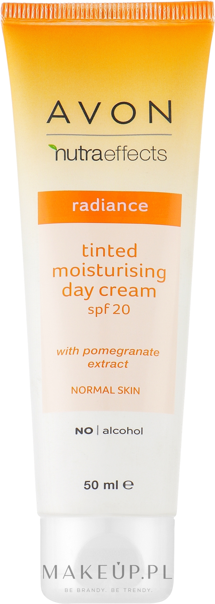 Nawilżająco-koloryzujący krem do twarzy na dzień SPF 20 - Avon Nutra Effects Radiance Tinted Moisturising Day Cream — Zdjęcie 50 ml