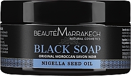 Naturalne czarne mydło Czarnuszka - Beaute Marrakech Savon Noir Moroccan Black Soap Nigella — Zdjęcie N2