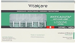 Ampułki przeciw wypadaniu włosów dla mężczyzn - Vitalcare Professional Made In Swiss Men’s Anti-Hair Loss Ampoules — Zdjęcie N2