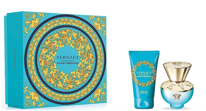 Versace Dylan Turquoise Pour Femme - Zestaw (edt/30 ml + b/lot/30 ml) — Zdjęcie N1