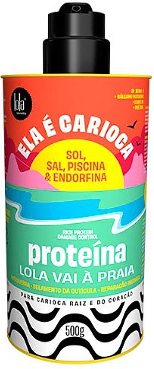 Proteinowa odżywka do włosów 3 w 1 - Lola Cosmetics Ela E Carioca Protein — Zdjęcie N1