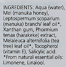 Żel z miodem manuka przeciw wypryskom do wszystkich typów cery - Living Nature Manuka Honey Gel — Zdjęcie N4