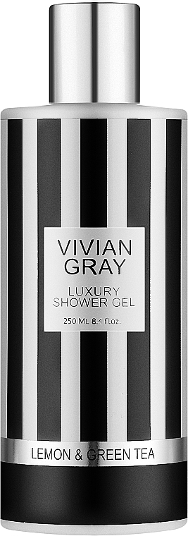 Żel pod prysznic - Vivian Gray Stripes Lemon & Green Tea Luxury Shower Gel