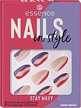 Samoprzylepne sztuczne paznokcie - Essence Nails In Style Stay Wavy — Zdjęcie N1