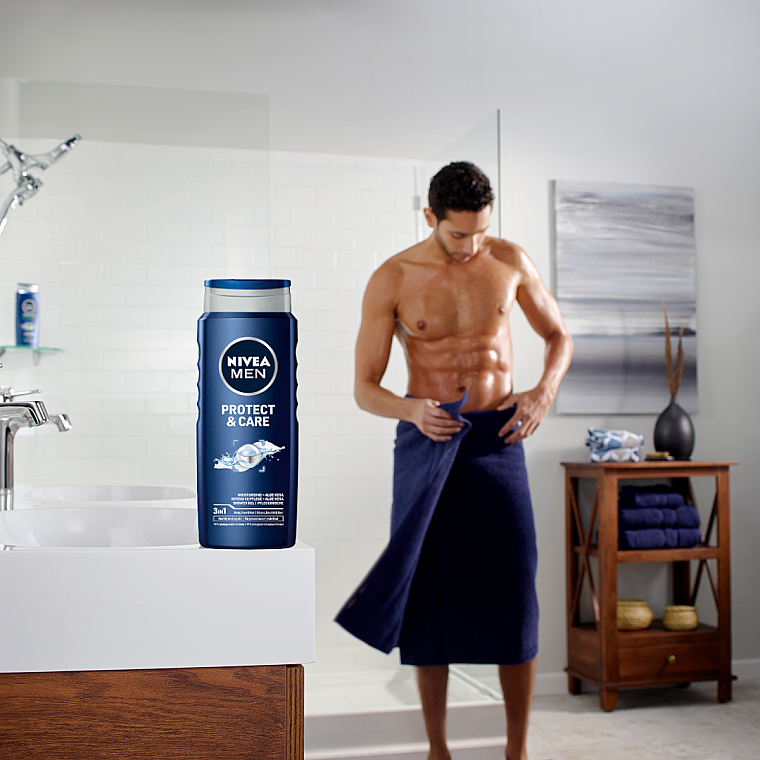 Żel pod prysznic dla mężczyzn - NIVEA MEN Protect & Care Shower Gel — Zdjęcie N3