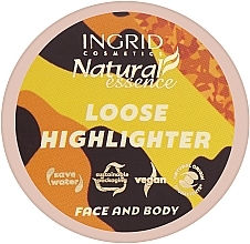 Rozświetlacz do twarzy i ciała - Ingrid Cosmetics Natural Essence Loose Highlither — Zdjęcie N1