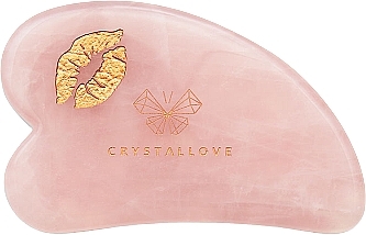 Zestaw - Crystallove Selflove Rose Quartz Gua Sha Set — Zdjęcie N3
