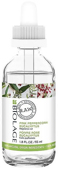 PRZECENA! Olej do włosów - Biolage R.A.W. Fresh Recipes Pink Peppercorn + Eucalyptus Fragrance Oil * — Zdjęcie N1