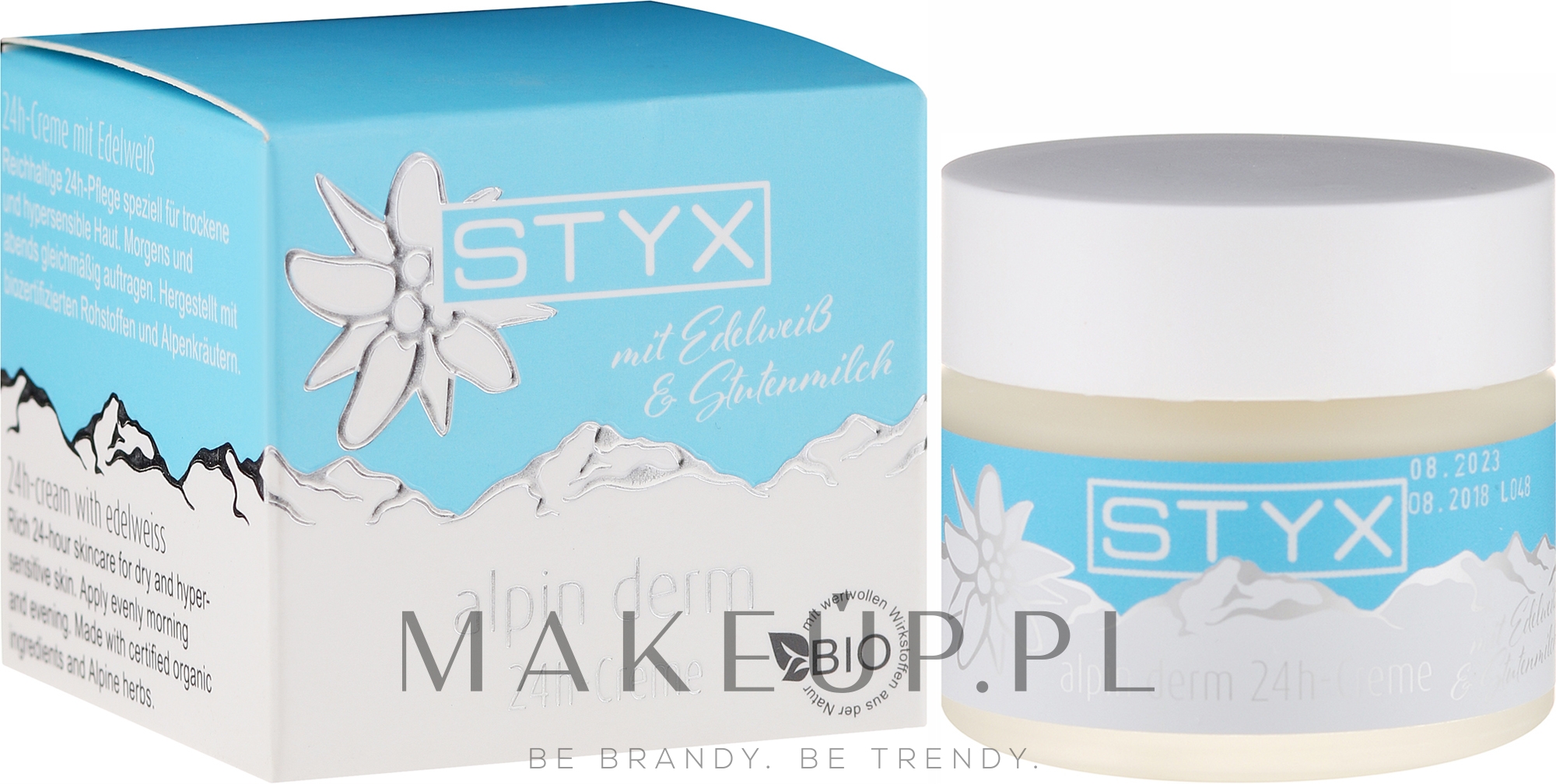 Pielęgnacyjny krem do twarzy z alpejskimi ziołami i mlekiem klaczy - Styx Naturcosmetic Alpin Derm 24h-Cream — Zdjęcie 50 ml