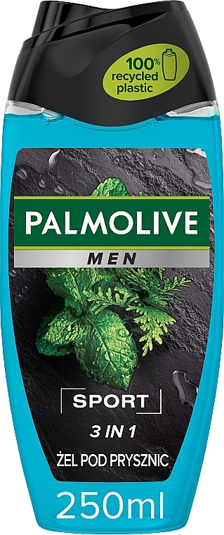 Orzeźwiający i delikatnie chłodzący żel pod prysznic dla mężczyzn 3 w 1, mięta i cedr - Palmolive MEN Sport  — Zdjęcie N3