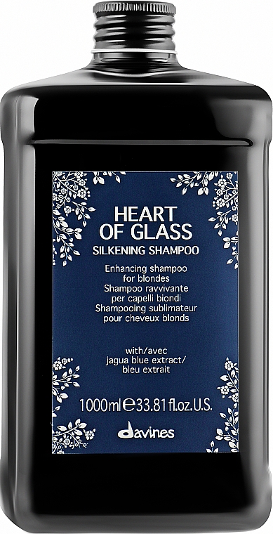 Rewitalizujący szampon do włosów blond - Davines Heart Of Glass Silkening Shampoo