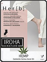 Kup Regenerująca maska do stóp - Iroha Nature HEMP Cannabis Foot Mask