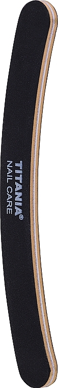 Zakrzywiony pilnik do paznokci, czarno-brzoskwiniowy - Titania Nail File — Zdjęcie N1