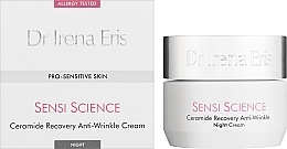 Przeciwzmarszczkowy krem na noc z ceramidami - Dr Irena Eris Sensi Science Ceramide Recovery Anti-Wrinkle Night Cream — Zdjęcie N2