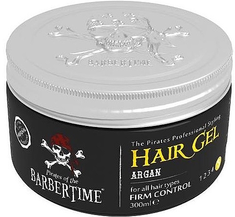 Żel do włosów z olejkiem arganowym - Barbertime Hair Gel Argan Firm Control — Zdjęcie N1