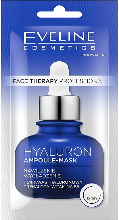 Kremowa maseczka-ampułka Hylauron - Eveline Cosmetics Face Therapy Professional — Zdjęcie N1