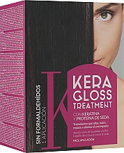 Kup Zestaw do prostowania włosów z keratyną - Glossco Keragloss Treatment (treat/120ml + sh/15ml + sh/15ml + mask/15ml)