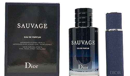 Dior Sauvage Eau De Parfum - Zestaw (edp/100ml+edp/mini/10ml)  — Zdjęcie N1