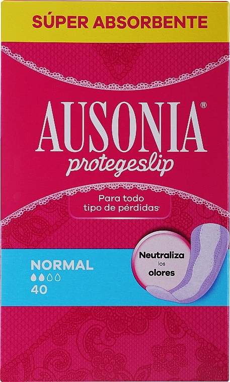 Wkładki higieniczne, 40 szt. - Ausonia Protegeslip Normal — Zdjęcie N1