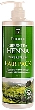 Kup PRZECENA! Maska do włosów z zieloną herbatą i henną - Deoproce Green Tea Henna Pure Refresh Hair Pack *