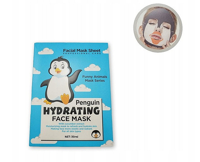 Maska w płachcie Pingwin - Wokali Animal Penguin Hydrating Face Mask — Zdjęcie N2