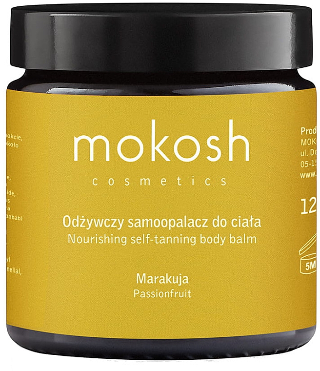 Odżywczy samoopalacz do ciała Marakuja - Mokosh Cosmetics Nourishing Self-Tanning Body Balm — Zdjęcie N1