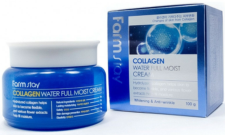 Nawilżający kolagen - FarmStay Collagen Water Full Moist Cream — Zdjęcie N1