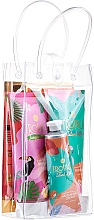 Kup Zestaw - Accentra Tropica Body Care Gift Set (sh/gel/200ml + b/lot/200ml + h/cr/60ml + pouch)	