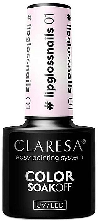 Lakier hybrydowy - Claresa Color SoakOff UV/LED #Lipglossnails — Zdjęcie N1