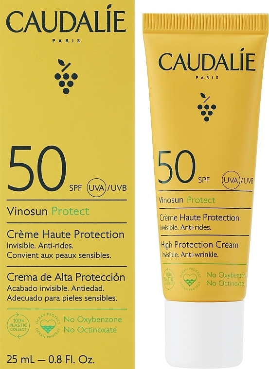 PREZENT! Krem przeciwsłoneczny SPF 50 - Caudalie Vinosun High Protection Cream SPF50 — Zdjęcie N1