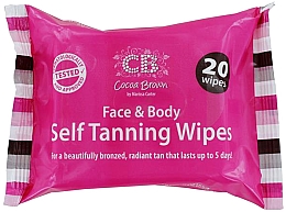 Kup Chusteczki samoopalające, 20 szt. - Cocoa Brown Face And Body Self Tanning Wipes
