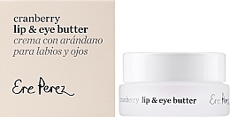 Masełko do ust i pod oczy Żurawina - Ere Perez Cranberry Lip & Eye Butter — Zdjęcie N1