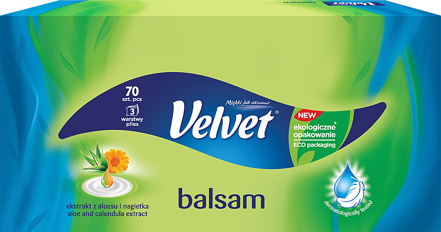 Chusteczki higieniczne - Velvet Balsam Tissue — Zdjęcie N1