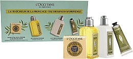 Zestaw - L'Occitane Freshness Of Provence Gift Set (h/cr/30ml + b/milk/70ml + sh/gel/70ml + soap/50ml) — Zdjęcie N1