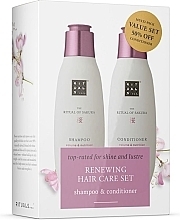 Kup Zestaw - Rituals The Ritual of Sakura Renewing Hair Care Set (shm/250ml + cond/250ml)