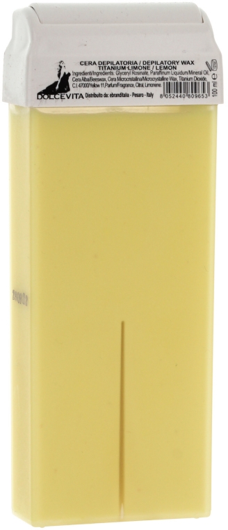 Wosk w kartridżu Cytryna z tytanem - Dolce Vita Depilatory Wax Titanium Limone