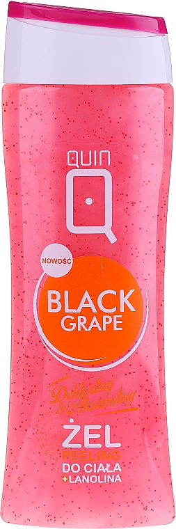 Żel z peelingiem do mycia ciała z ekstraktem z czarnego winogrona - Silcare Quin Peeling Black Grape  — фото N2