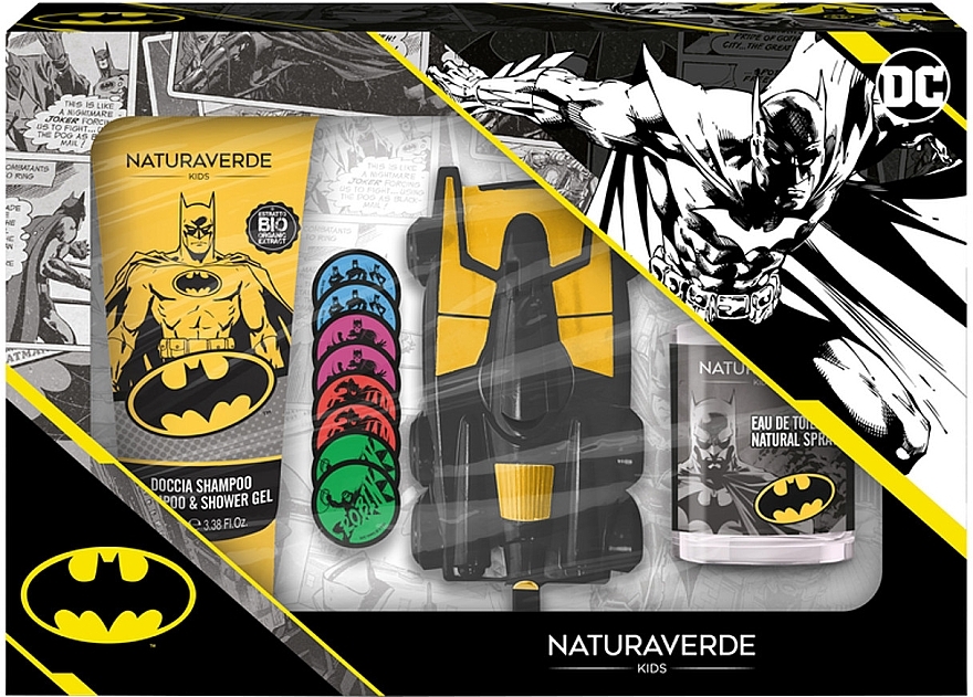 Naturaverde Batman - Zestaw (edt/30ml + sh/gel/100ml + acc) — Zdjęcie N1