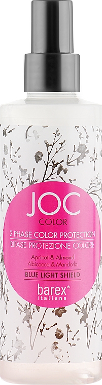 Dwufazowy spray bez spłukiwania z ekstraktami z moreli i migdałów - Barex Joc Color Protection Blue Light Shield