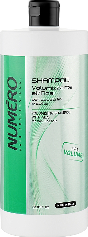Szampon zwiększający objętość włosów z ekstraktem z jagód acai - Brelil Numero Volumising Shampoo — Zdjęcie N3